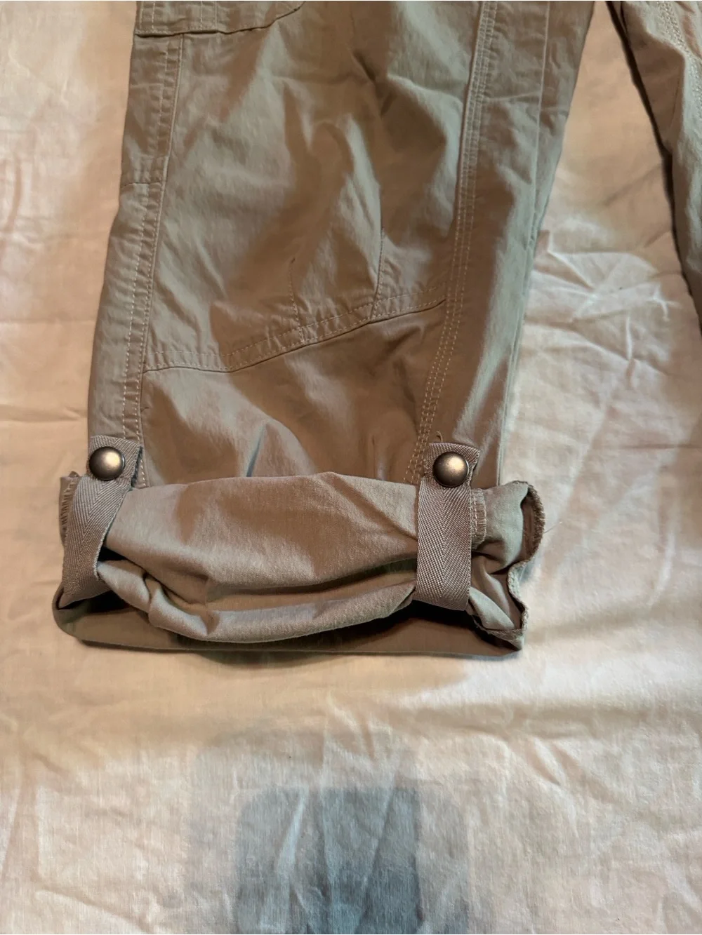 KÜHL Roll-Up Pants Khaki Hiking Camping Cargo Size 2 Short